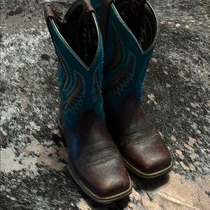 Women’s Western Boots - Brown and Teal